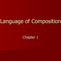 Language of composition 3rd edition